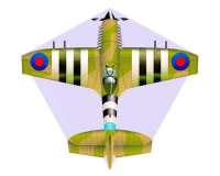 MiniMylar Kite Plane Spitfire