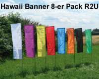 .Hawaii Banner 8-er PACK R2U