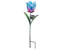 Solar Glas Tulip Blue-Pink