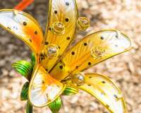 Solar Glas Tiger Lily Yellow