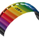 HQ Symphony Beach III 2-Lines Kite | Rainbow & Aqua - Afbeelding 5