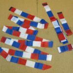 Vliegerstaart RoodWitBlauw 5 meter - Afbeelding 2